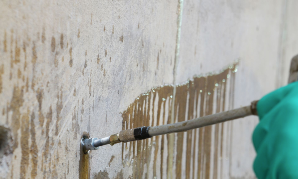 Injection techniques for waterproofing